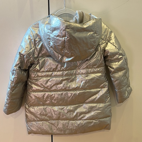 Crewcuts Silver Girls Winter jacket size 4-5 - Picture 2 of 3